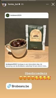 Femke Bol shouts out to her boyfriend Ben Broeders' webshop launch; Instagram - @femke_bol